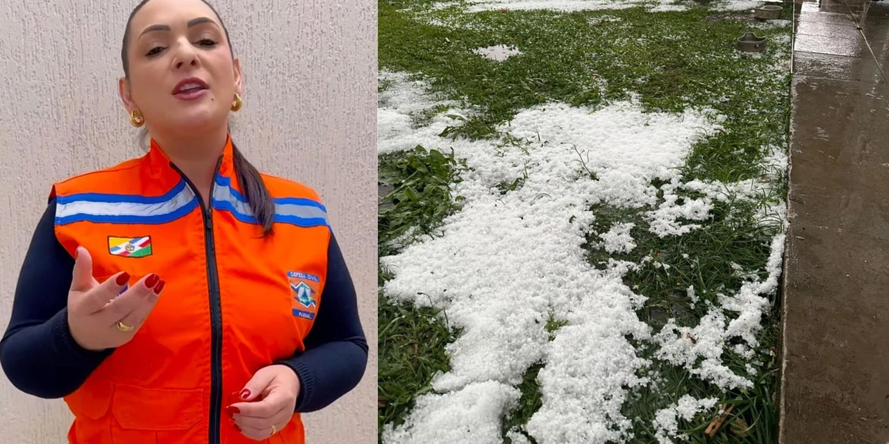 "Estamos dando todo o apoio necessário", enfatiza Elisangela após temporal de granizo passar por Carambeí