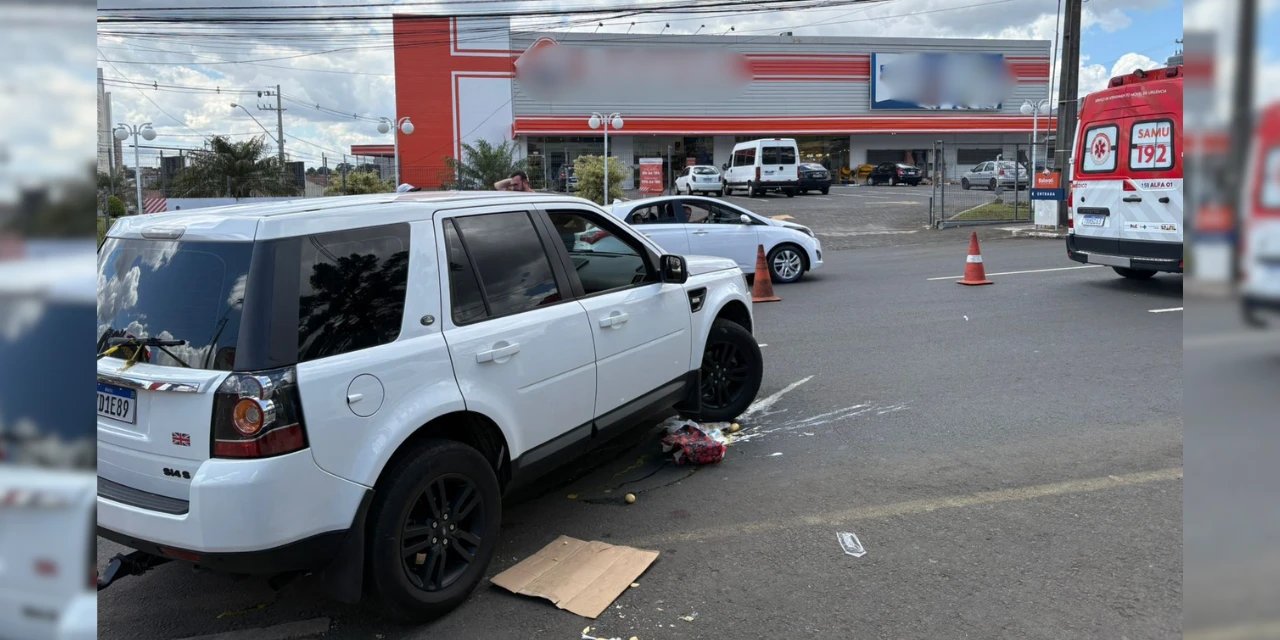 Idosa fica em estado grave após atropelamento na 'Carlos Cavalcanti', em Ponta Grossa