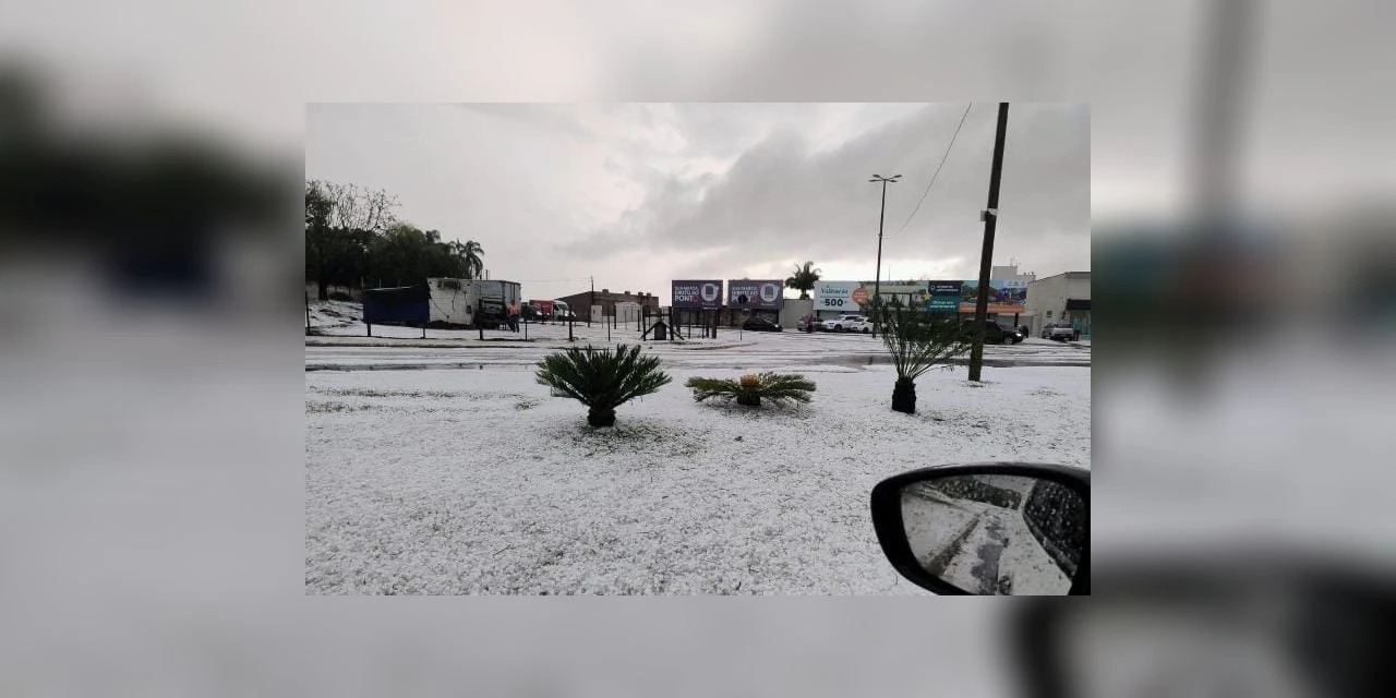 Elizabeth decreta situação de emergência em Ponta Grossa por conta de chuva de granizo