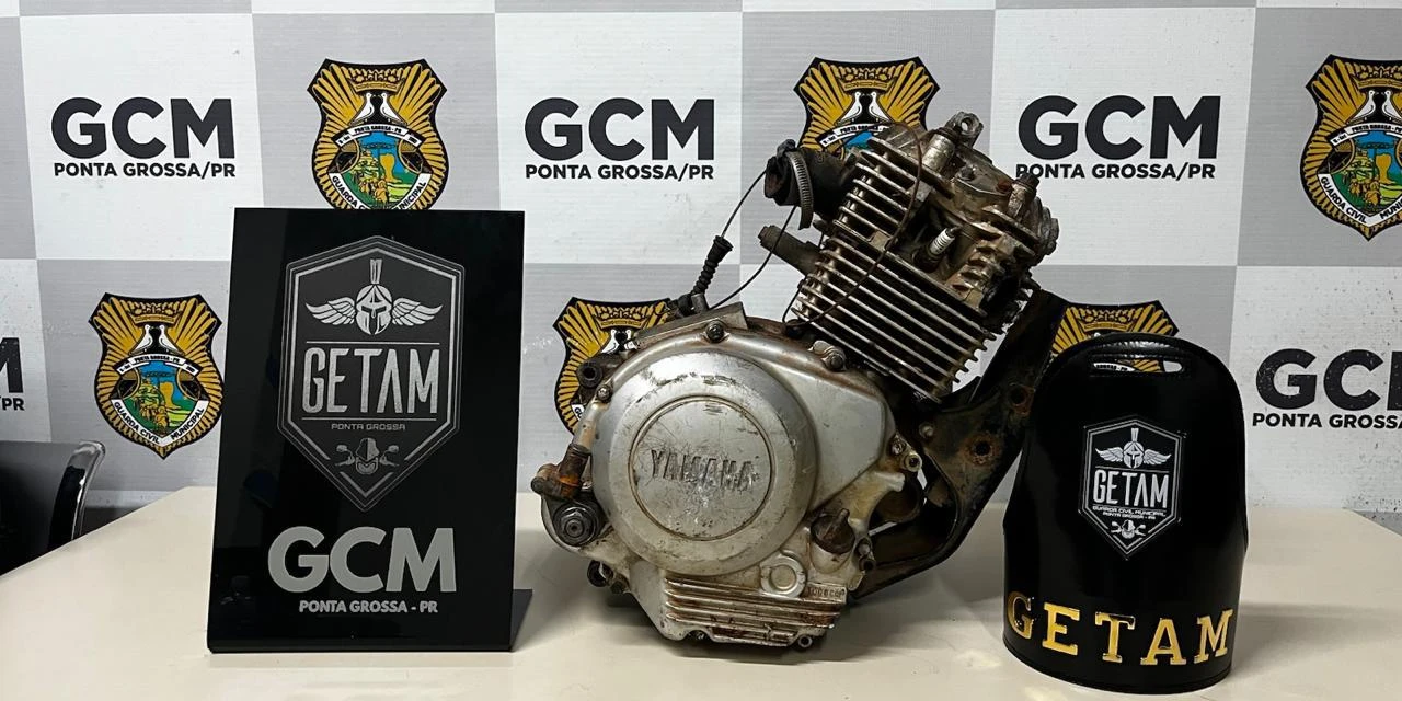 Abordagem em Uvaranas resulta na prisão de suspeito e apreensão de motor furtado