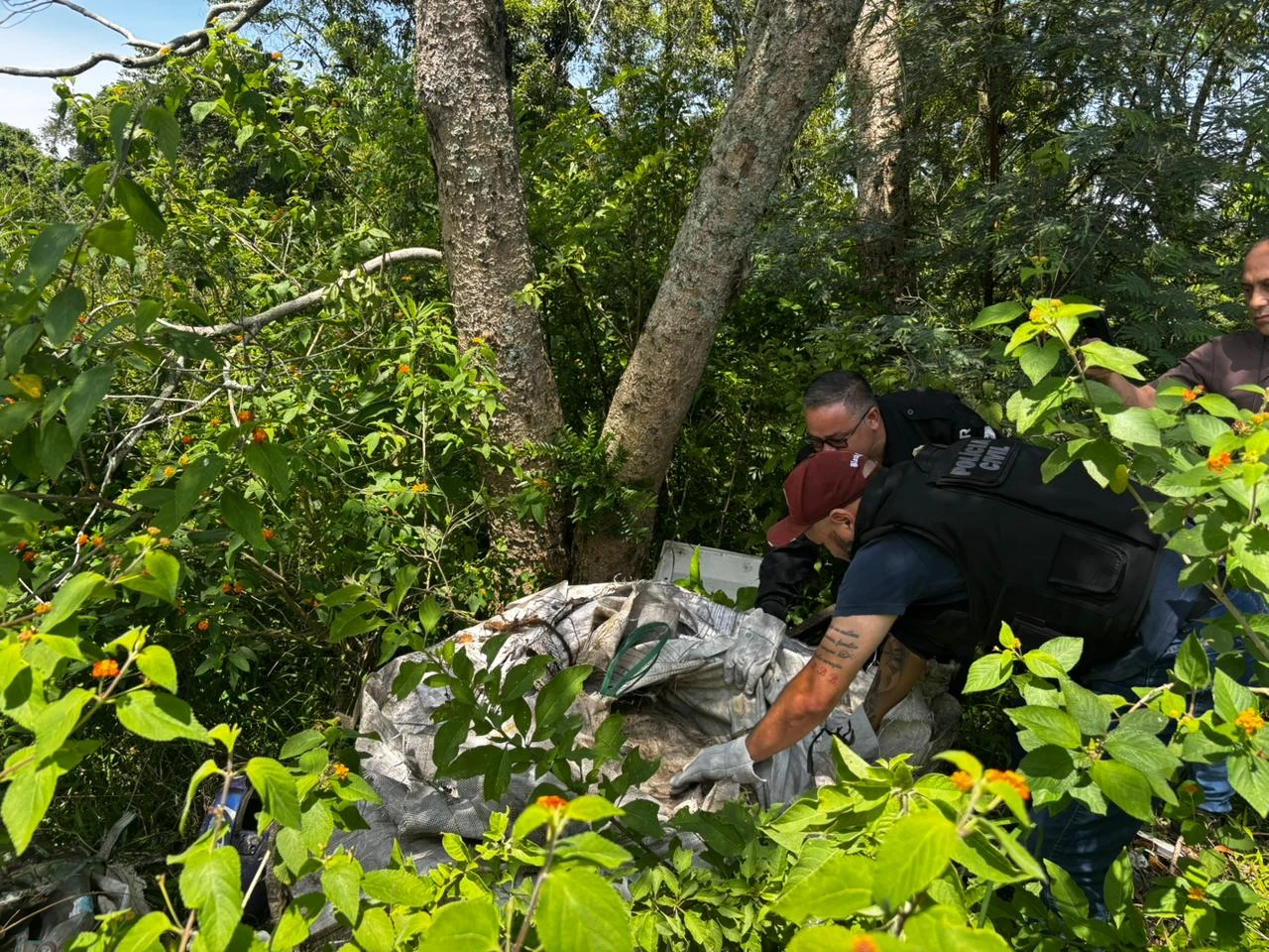 Local onde o corpo foi encontrado | Foto: Divulgação/Polícia Civil