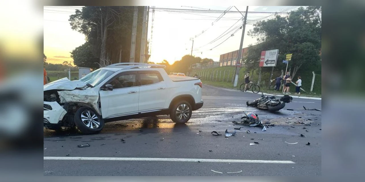 Motociclista perde a vida após grave acidente em avenida de Ponta Grossa