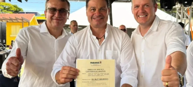 Ordem de serviço do Contorno Sul de Arapoti é assinada; obras devem começar na próxima segunda-feira (08)