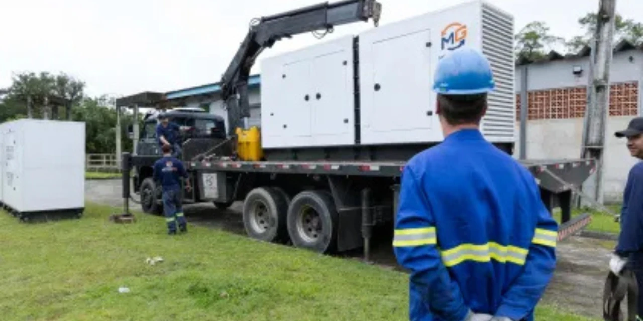 Sanepar instala 31 geradores no Litoral para garantir abastecimento no Verão Maior Paraná