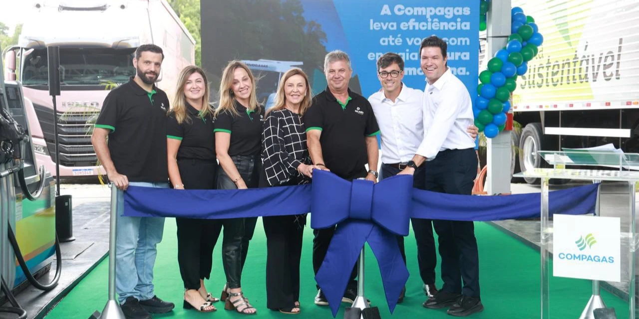 Paraná inaugura novo posto de GNV e amplia corredores sustentáveis para transporte pesado