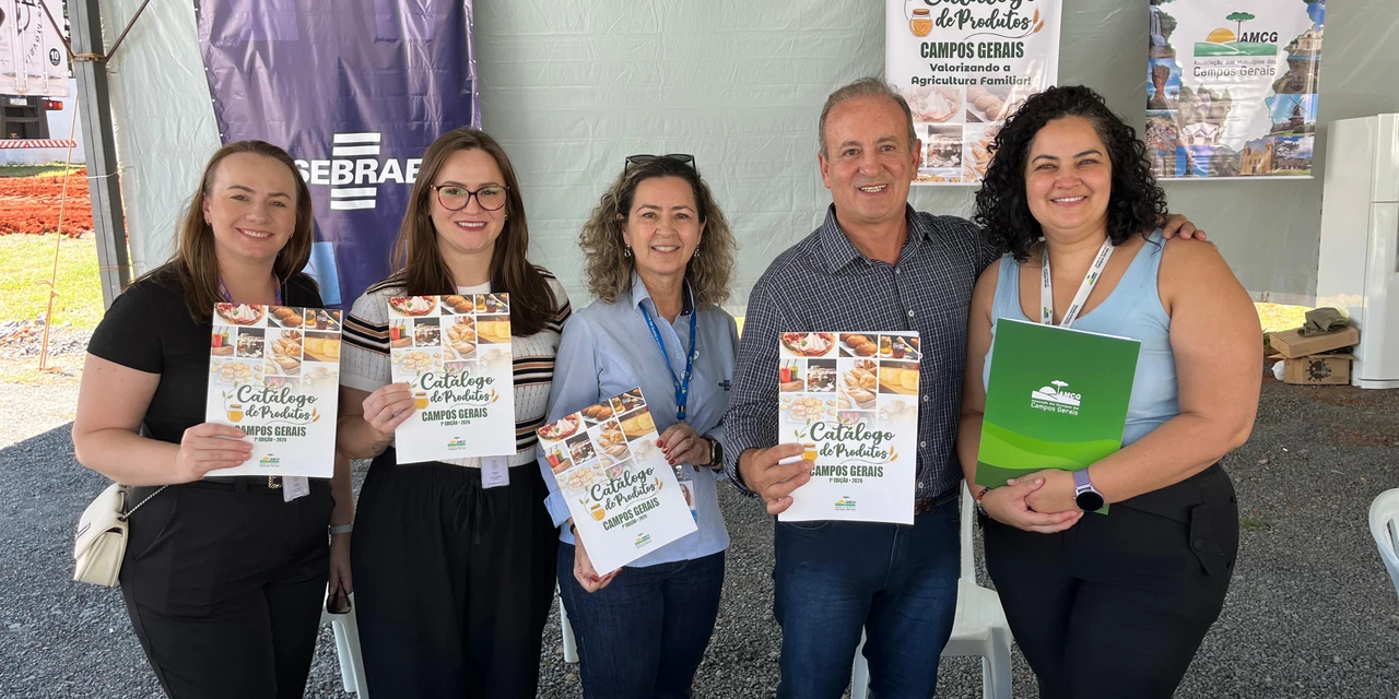 AMCG e Sebrae lançam Catálogo de Produtos dos Campos Gerais e valorizam a agricultura familiar regional