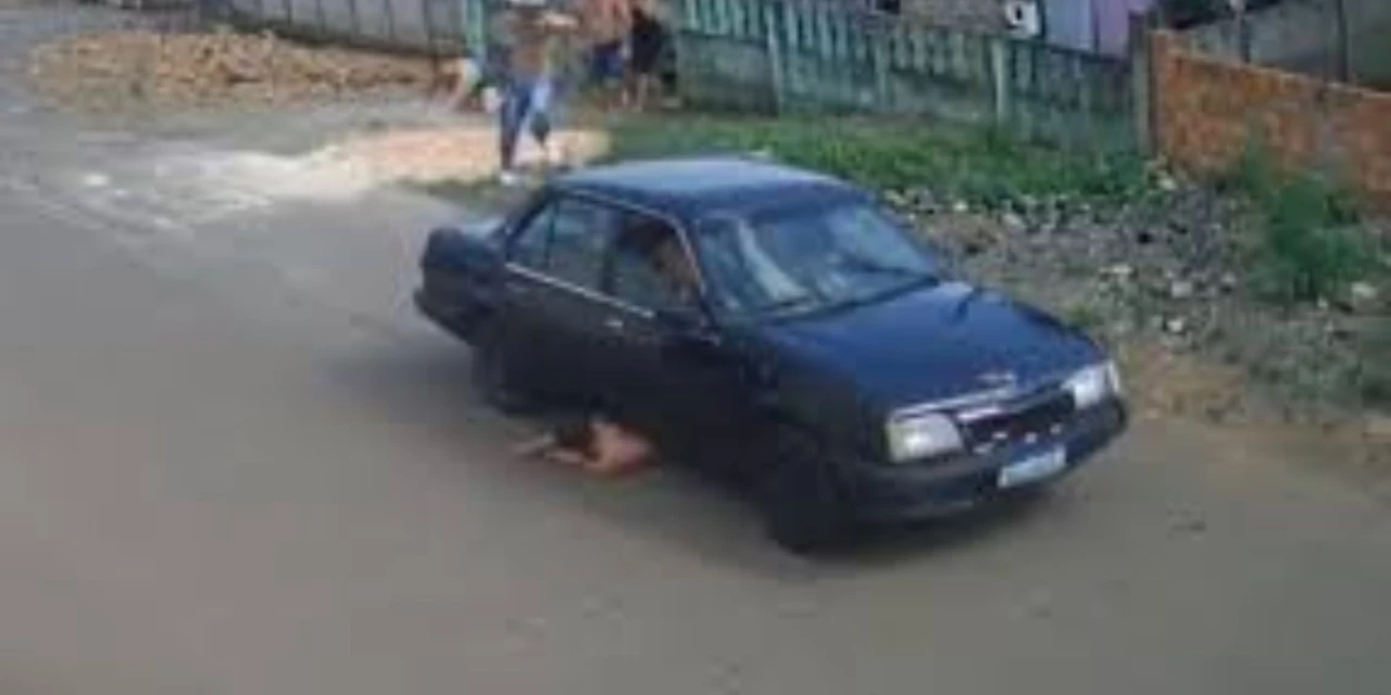 Vídeo mostra motorista bêbado atropelando e arrastando criança em Guarapuava