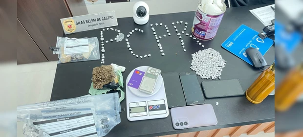 Polícia Civil impõe prejuízo de R$ 10 mil ao tráfico e prende casal em Reserva