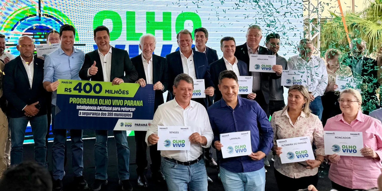 Paraná lança expansão do Olho Vivo com IA e vigilância inteligente