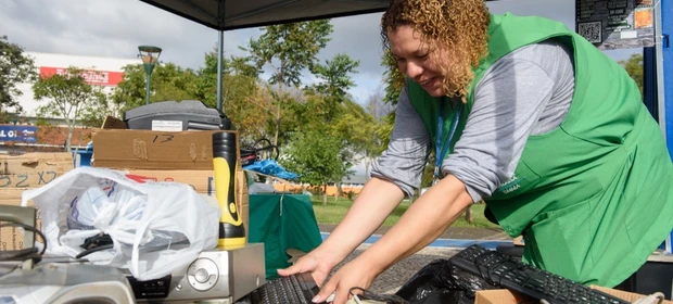 Ponta Grossa recolhe quase 3 toneladas de lixo eletrônico em ação no Parque Ambiental