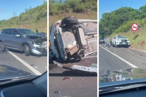 Colisão entre três carros mata motorista na BR-277, em Palmeira