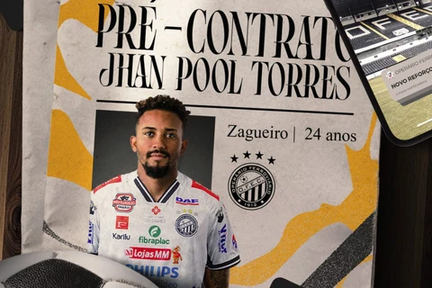 Operário anuncia pré-contrato com zagueiro colombiano Jhan Torres para reforçar defesa em 2026