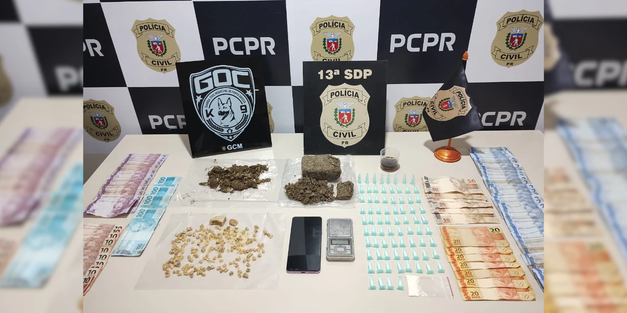 Cardápio variado: Polícia prende casal que usava padaria para vender drogas em Ponta Grossa