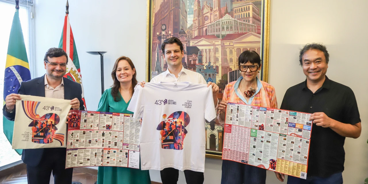 “Vamos encher a cidade de música”, afirma Eduardo Pimentel ao lançar a 43ª Oficina de Música