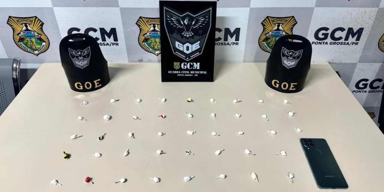 Homem é preso por tráfico de drogas na 'Monteiro Lobato' em Ponta Grossa