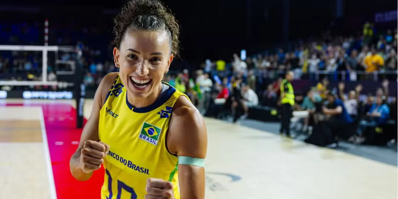 Gabi Guimarães é eleita a segunda melhor jogadora do mundo em 2025 e confirma força do vôlei brasileiro
