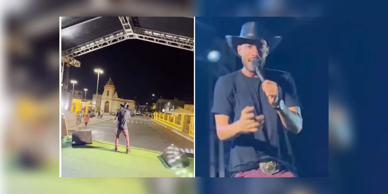 Cantor faz show gratuito para quase ninguém e viraliza na internet