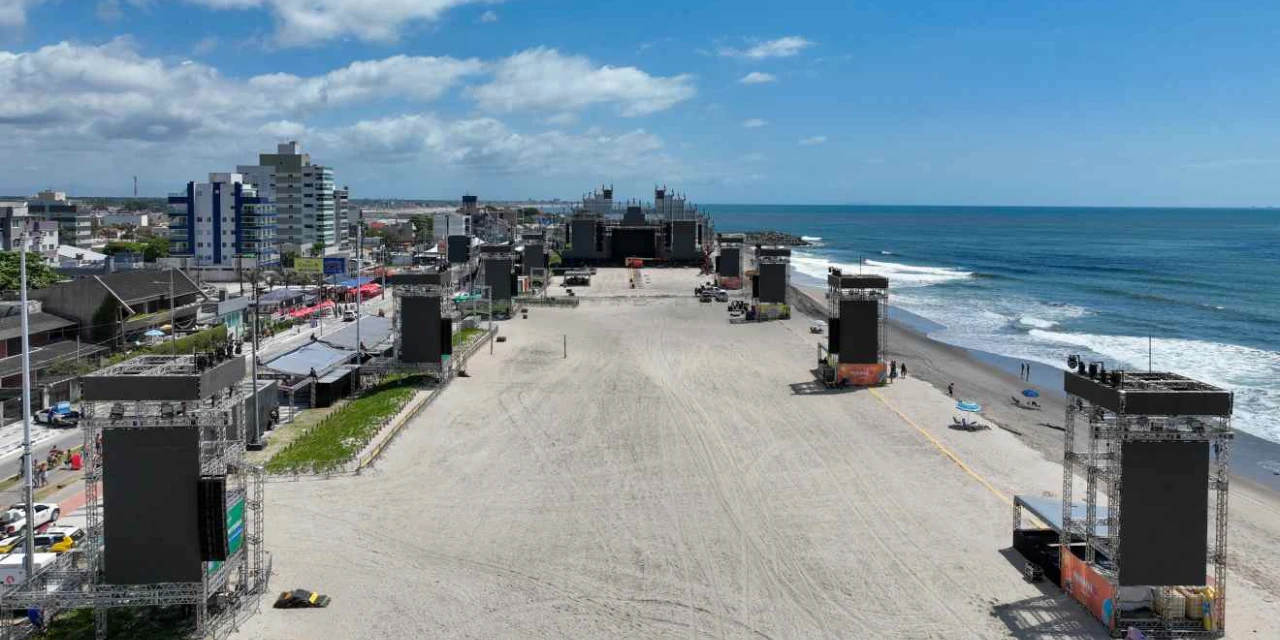 Arena do Verão Maior em Caiobá é liberada após vistoria e garante segurança para shows