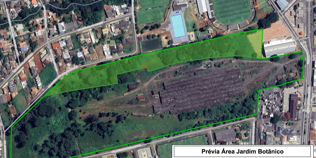 Novo Jardim Botânico de PG: União cede área de 21 mil m² em Oficinas