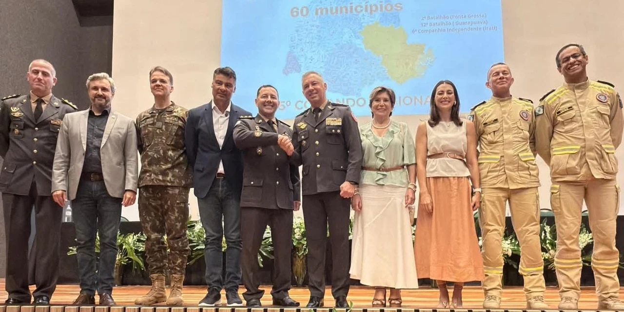 5º Comando Regional dos Bombeiros realiza cerimônia de troca de comando em PG