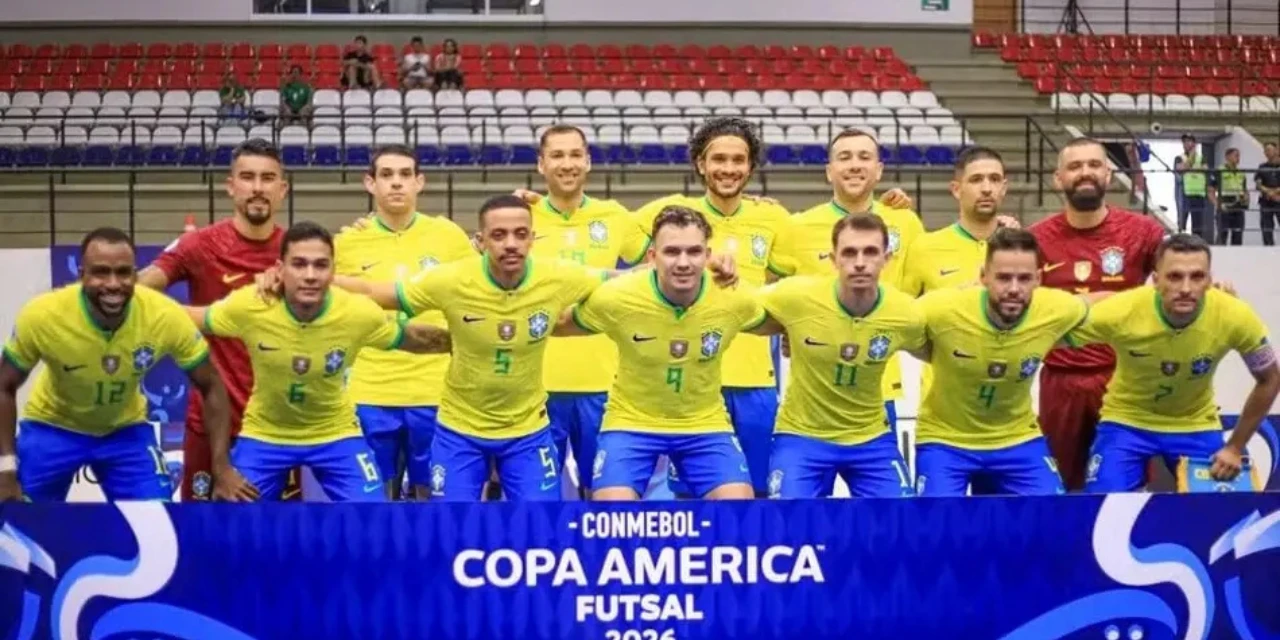 Brasil enfrenta o Peru por vaga na final e no Mundial na semifinal da Copa América de Futsal