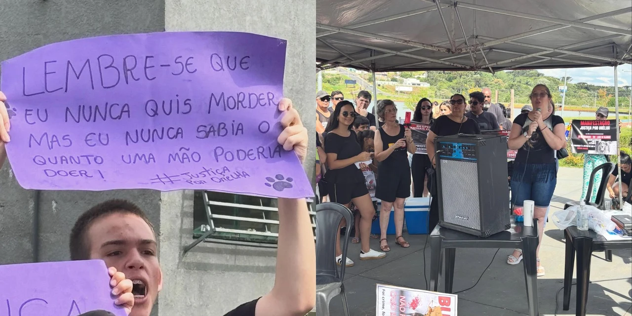 Manifestação pelo 'Orelha' no Lago de Olarias reúne dezenas de pessoas em PG