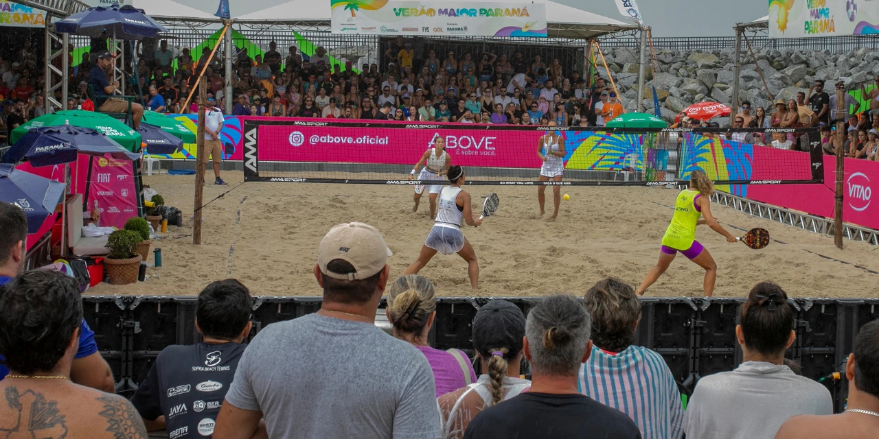 Torneios de beach tennis movimentam o Litoral do Paraná durante o Verão Maior