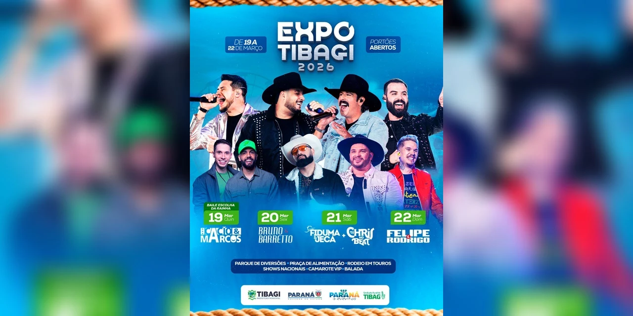 Lançamento oficial da Expo Tibagi 2026 apresenta programação com rodeio e shows nacionais
