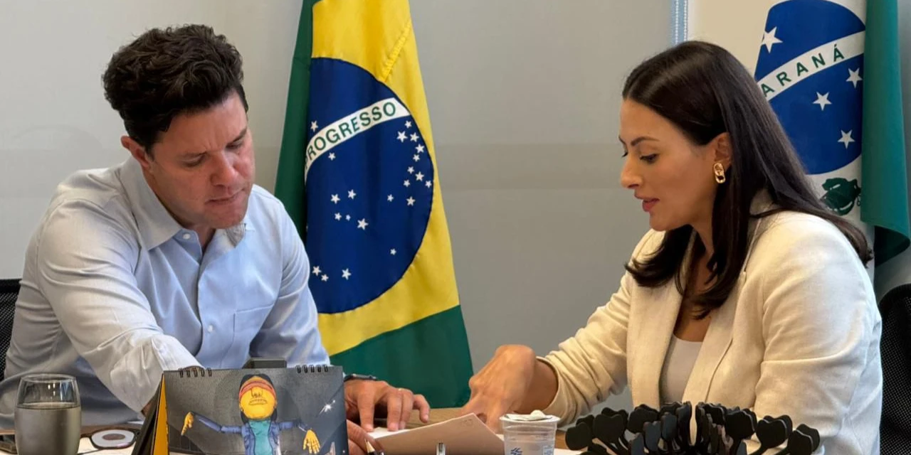 Mabel discute liberação de verbas para asfalto para Ponta Grossa em reunião com Guto Silva