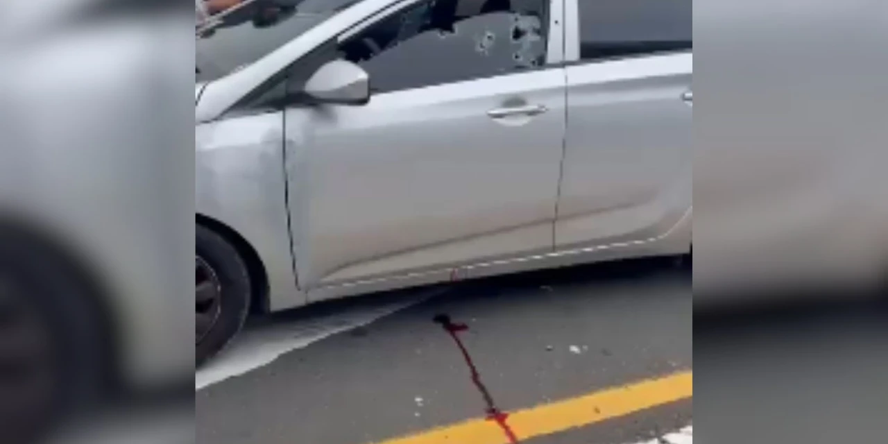 Vídeo mostra carro 'cravado de balas' após duplo homicídio no Nova Rússia, em PG
