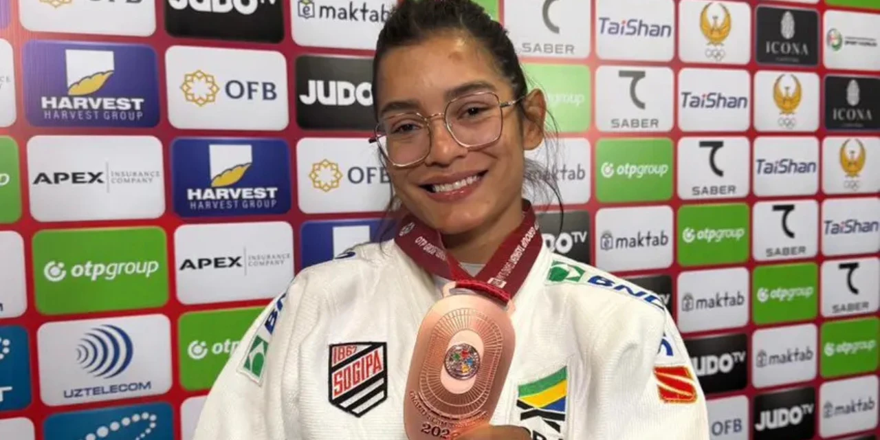 Jéssica Lima conquista bronze e garante primeiro pódio do Brasil em Tashkent
